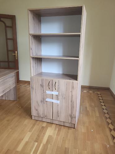 Книжные шкафы: Ofis/ev üçün kitab rəfi və şkaf kombinəsi - Material: laminat/MDF-lam — 3