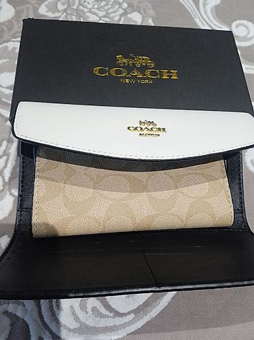 барсетки coach: Кошелёк COACH New York - Модель: женский длинный кошелёк-клатч с — 3