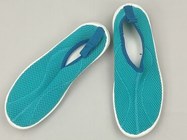 numer koszulki lewandowskiego: Buty do wody / plażowe slip-on - Kolor: turkusowy z białą podeszwą -