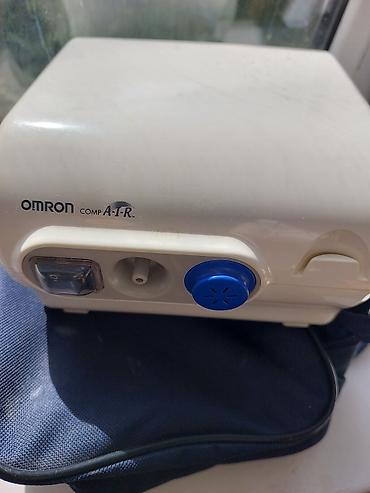 Ингаляторы, небулайзеры: Компрессорный небулайзер Omron CompAIR б/у. в комплекте две насадки — 1