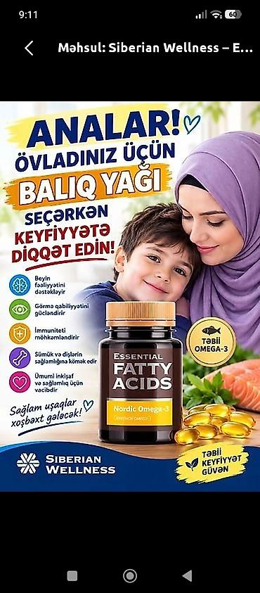kurtkalar kişi ucun: Siberian Wellness – Essential Fatty Acids, Nordic Omega-3 Tərkibi və — 1