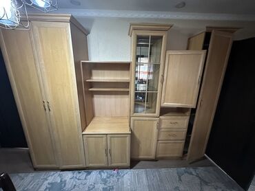 прикроватные тумбочки ольха: Зал үчүн гарнитур, Шкаф, ДСП, Өзү алып кетүү, түсү - Саргыч боз
