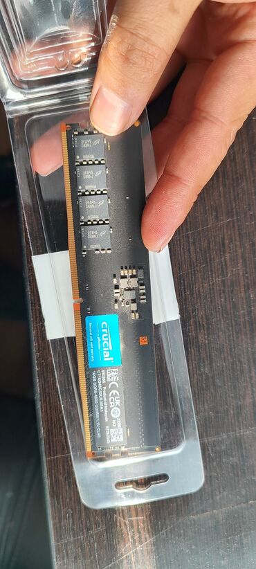 Оперативная память (RAM): Оперативная память, Б/у, Crucial, 16 ГБ, DDR5, 4800 МГц, Для ПК