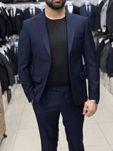 Kostyumlar: Kişi kostyum dəsti - Stil: Klassik, dar kəsim (slim fit) iki düyməli — 19