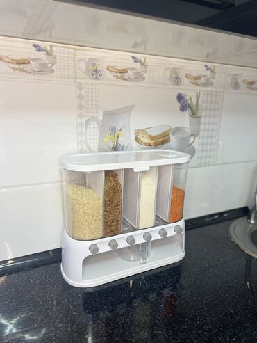 пищевой термос для еды с контейнерами: Контейнер для сыпучих 
С мерной кружкой