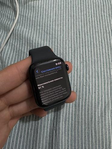 Apple Watch: Apple Watch Series 7, 45 мм, 32 GB (чёрный) Часы в хорошем состоянии — 5