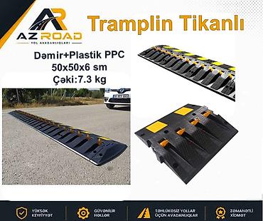 Tramplin Tikanlı Material-Dəmir+Plastik PPC Ölçülər-50x50x6 sm