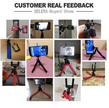 Ostali aksesoari za mobilne telefone: Mini Tripod za mobilni telefon + Držač + Bluetooth Okidac Fleksibilan — 4