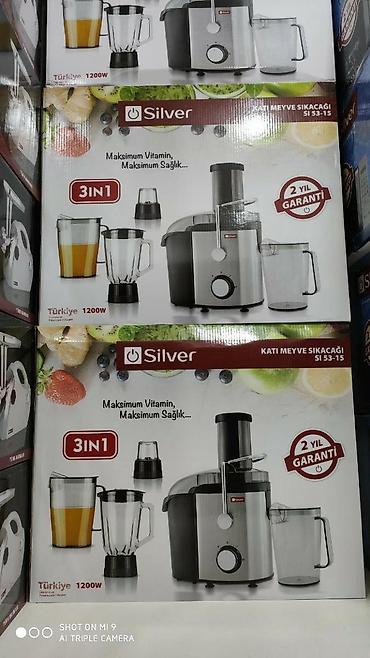 Şirəçəkən sireceken blender Silver turk istehsali 1200 watt 3 ü lalafo.az -da — 9 Şirəçəkən sireceken blender Silver turk istehsali 1200 watt 3 ü — 9