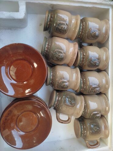 чугунная посуда бишкек: Продаем кофейный сервис(18 шт). Глинянный. В идеальном состоянии!