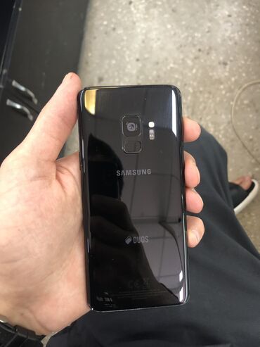 сенсерный телефон: Samsung Galaxy S9, 64 ГБ, цвет - Черный, 2 SIM