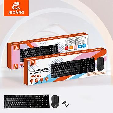 Настольные ПК и комплектующие: Kateqoriya: Klaviaturalar Brend: Jeqang Model: JW-7100 JW-7100 2.4G — 1