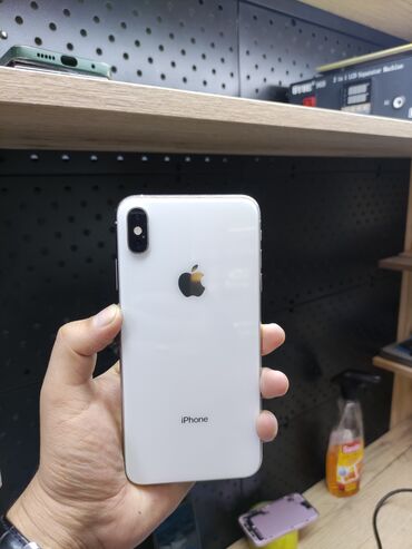 Apple iPhone: IPhone Xs Max, Б/у, 64 ГБ, Белый, 100 %