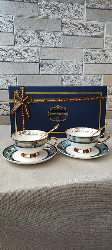 Тончайший костяной фарфор Royal Classic с оттенками бирюзы — для вашей
