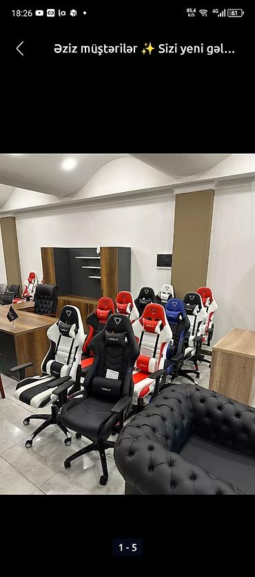 Ofis və oyun kresloları: 🙋Topdan və pərakəndə satış! 📦 🏠 Evinizdən çıxmadan sifariş edin 🚚 1 — 6