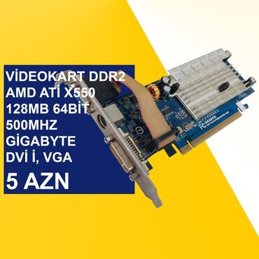 Videokartlar: Videokartlar ⭐Videokart AMD GV-RX30HM 128MB 64bit 400Mhz Gigabyte DVİ -da lalafo.az — 5 Videokartlar: Videokartlar ⭐Videokart AMD GV-RX30HM 128MB 64bit 400Mhz Gigabyte DVİ — 5