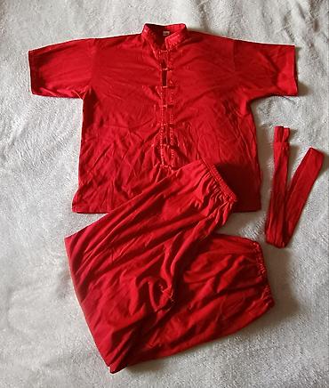 Спортивная форма: Костюм -форма для ушу,кунфу.❤️ Цвет -красный.♦️ Комплект: рубашка — 2
