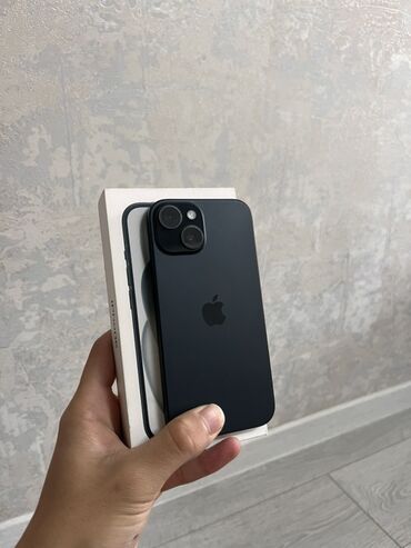 айфон 16 цена в бишкеке: IPhone 15, Колдонулган, 128 ГБ, Кара, Куту, 92 %