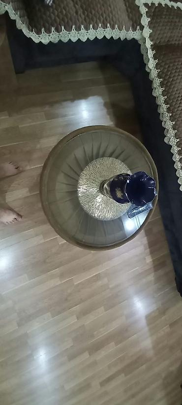 kunc mebel: Dairəvi dizaynda salon ücun oturstma masası. - Forma: yuvarlaq, aşağı — 3