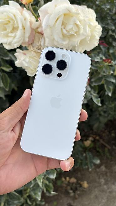 детские умные часы бишкек: IPhone 16 Pro, Б/у, 256 ГБ, White Titanium, Защитное стекло, Чехол, 91 % — 1
