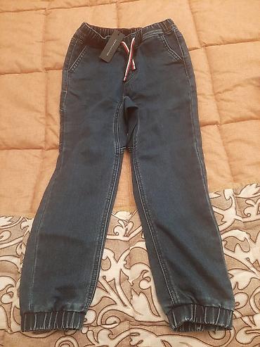 şalvar modelleri: Uşaq üçün Tommy Hilfiger cins şalvar - Model: cins jogger - Rəng — 1