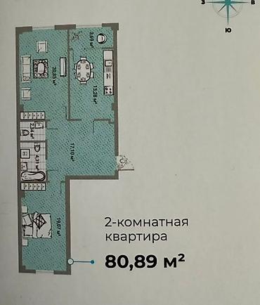 Продажа квартир: 3 комнаты, 80 м², Элитка, 4 этаж, Готовая ПСО (под самоотделку) — 2