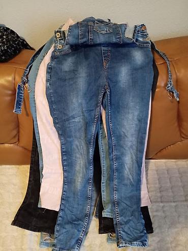 Farmerke: Ženske pantalone – set od 4 para - Farmerke skinny kroja, tamno-plavi — 10