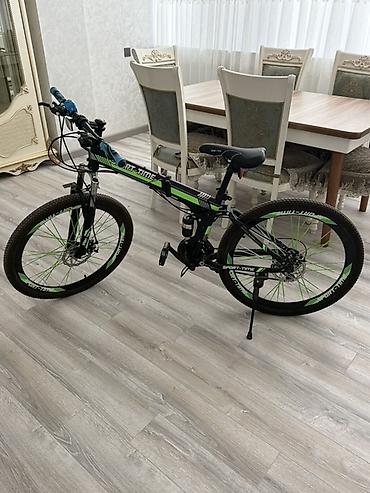 velosiped 2 ci əl: 26 lıqdır çox az müddət işlənmişdir heç bir problemi yoxdur üstündə — 1