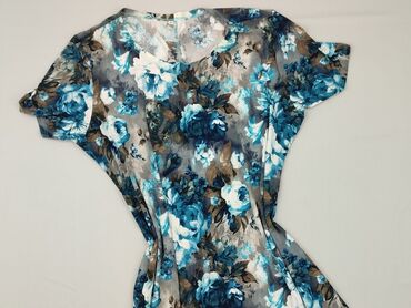 sukienki w kwiaty na wesele plus size: Sukienka damska, rozmiar 3XL