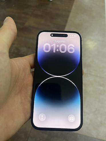 təcili iphone: IPhone 14 Pro, 128 GB, Black Titanium, Barmaq izi, Simsiz şarj, Face ID — 2