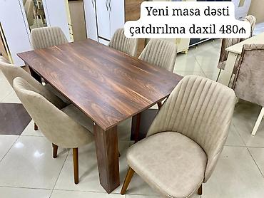 *Yeni Masa dəsti satılır çatdırılma quraşdırılma daxil 480₼*. Ünvan