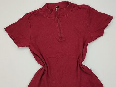 czerwona bluzki damskie krótki rękaw: Блуза жіноча, SinSay, M, стан - Хороший