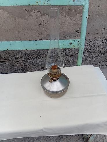 Керосиновые лампы: Керосиновая лампа с высоким стеклянным плафоном (колбой) и — 6