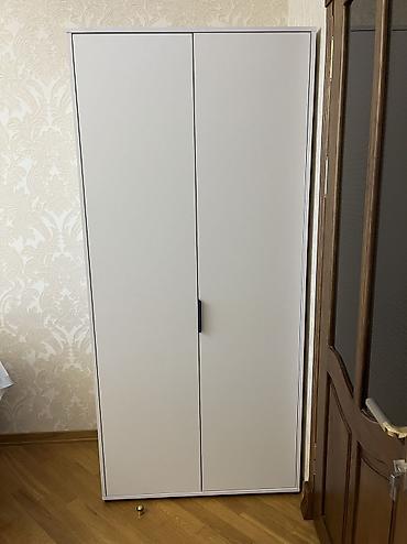 uşaq dolabi: Yeni, 2 qapılı, Ağ, Açılan, Düz dolab — 1