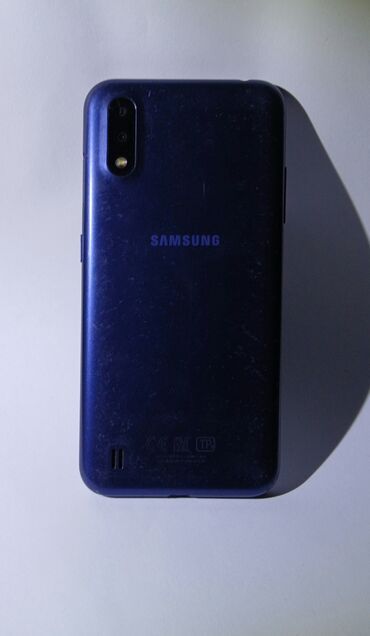 samsung 02s: Samsung Galaxy A01, Б/у, 16 ГБ, цвет - Синий