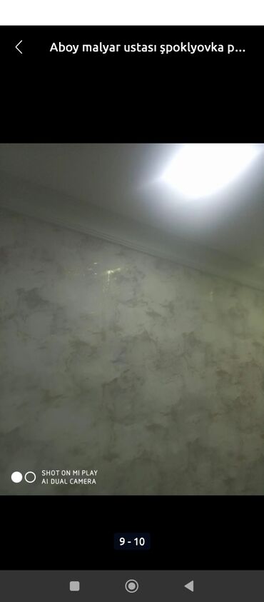 Malyar işləri: Aboy malyar paduqa emulsiya lminat işləri görürük 2 nəfərik peşekar — 7