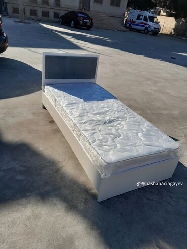 Təknəfərlik uşaq çarpayıları: Oğlan və qız üçün, Yeni, Çarpayı, Bazasız, Matras ilə — 2