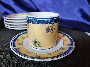 Kuhinjski setovi: Soljice nove porcelanske za kafu Vertex iz 90ih.godina. Soljice — 8