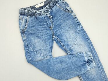 spodnie cargo zielone: Jeans, 9 years, 128/134, condition - Good