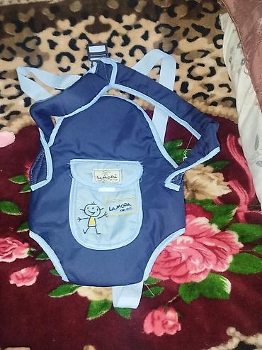 brend kurtka: Uşaq daşıyıcısı – LaModa Kids Club - Rəng: tünd və açıq mavi - Ön — 1