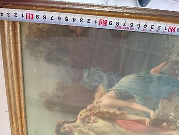 часы редкие: Репродукция картины "Нимфы у озера" (Hans Zatzka) Продаю красивую — 6