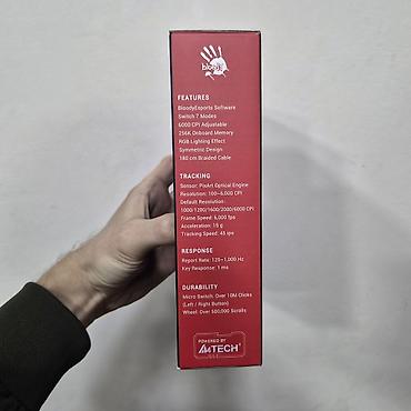 Комплектующие для ПК: Мышка игровая A4tech bloody ES7 USB RGB 6000dpi 256kb memory 15g 45ips — 5