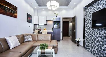 Посуточная аренда квартир: 2 комнаты, Кондиционер, Душевая кабина, Постельное белье — 14