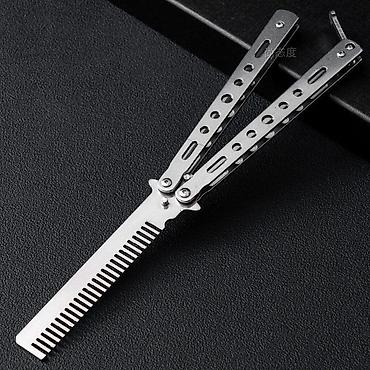 тушоо кесу: Расческа-бабочка (balisong comb) - Тип: складная тренировочная — 2