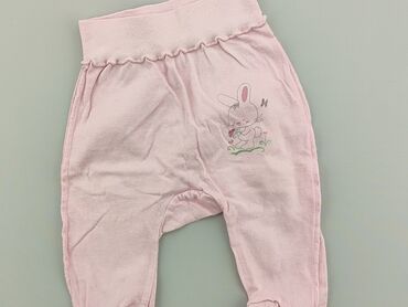 spodnie pudrowy roz: Спортивні штани, 0-3 міс., стан - Хороший