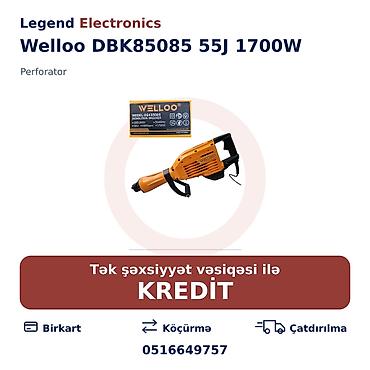 acar yazan: Elan başlığı: Perforator Welloo DBK85085 55J 1700W Elan mətni: Welloo — 1