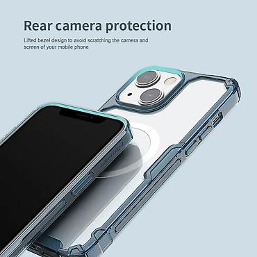 Maske i futrole za telefone: Maska Nillkin Nature Pro Magnetic za iPhone 14 Plus 6.7 plava. Uz brzu — 11