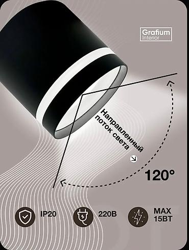 Светодиодная потолочная панель: Потолочный светильник SPOT Grafium Interior - Тип: накладной — 2