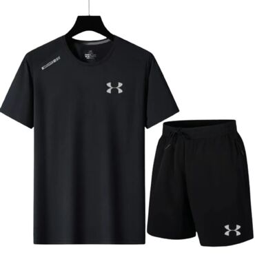 шорты мужской: Спортивный костюм L (EU 40), XL (EU 42), цвет - Черный
