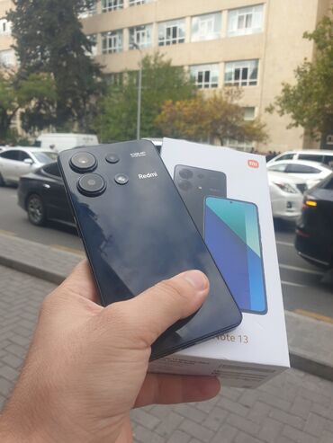 infinix note 50 qiymeti: Redmi Note 13, 256 GB, rəng - Qara, Zəmanət, Barmaq izi, Simsiz şarj